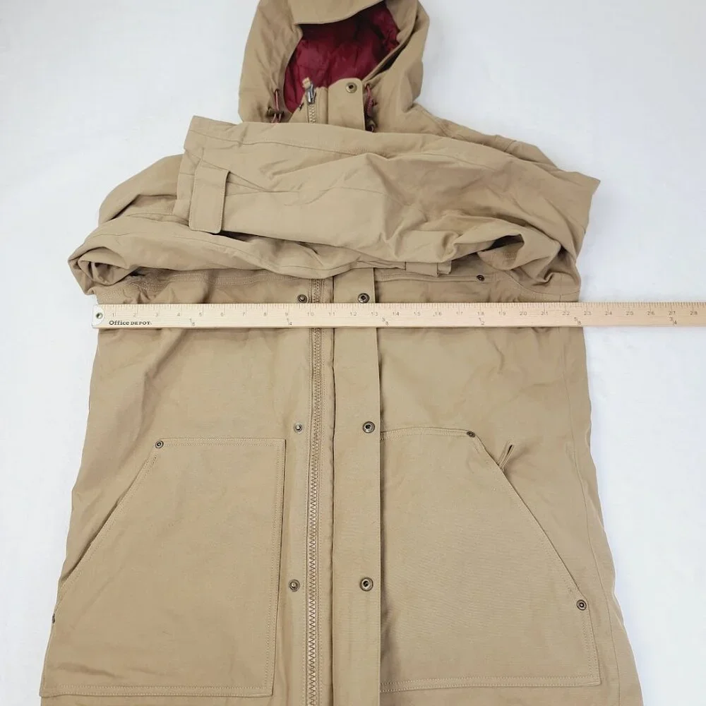 Columbia Men's Tan Interchange Hooded‎ Catacomb Crest Winter Parka Jacket Size M